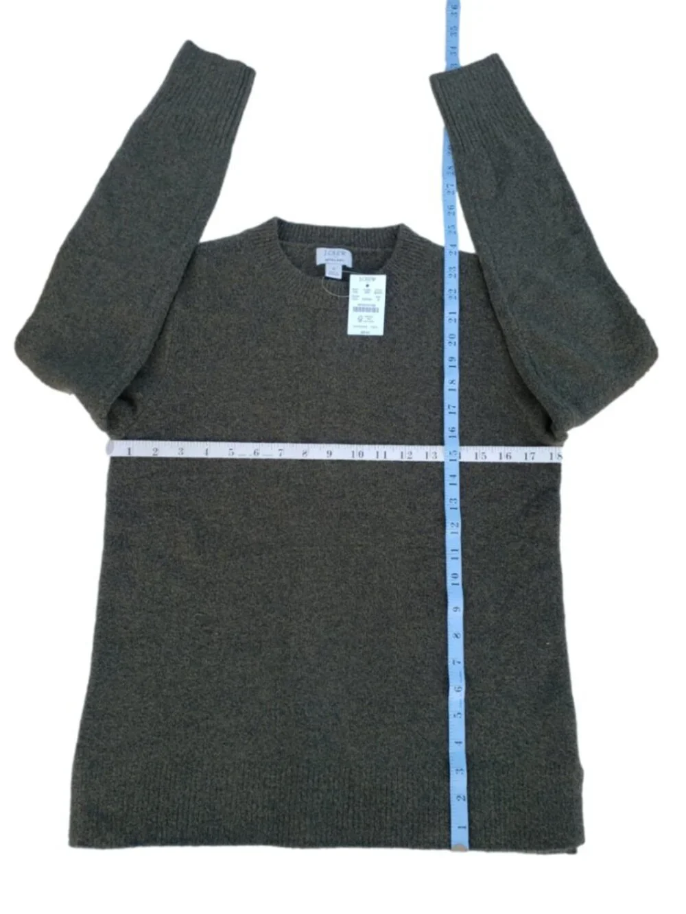 J.Crew Extra Soft Olive Green Crewneck Sweater Small NWT - Picture 7 of 9